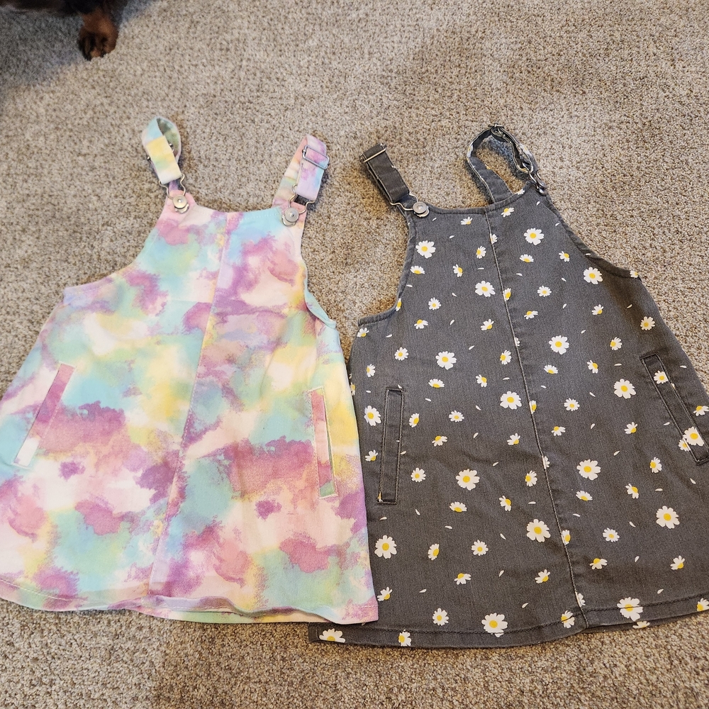 Colorful and Floral Kids' Overalls
